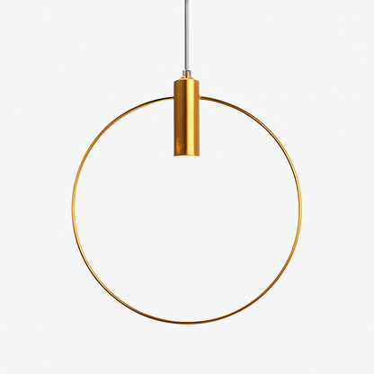 Aria Modern Gold Round Pendant Light – Elegant Metal Fixture for Stylish Spaces