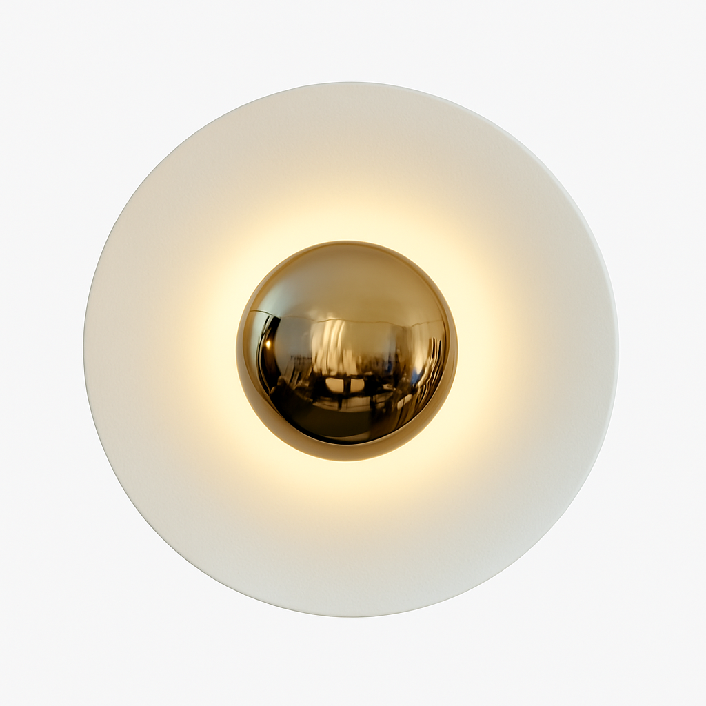Nino Modern Wall Light – Stylish Disc Sconce for Cozy Indoor Ambiance