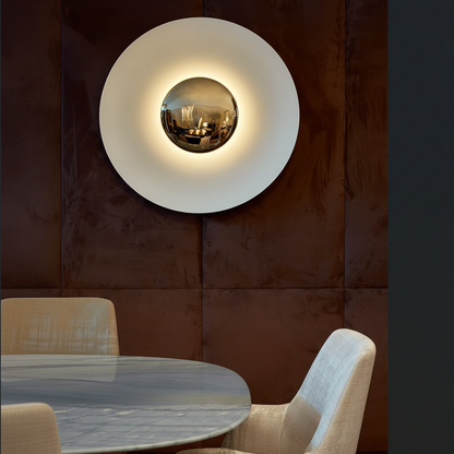 Nino Modern Wall Light – Stylish Disc Sconce for Cozy Indoor Ambiance