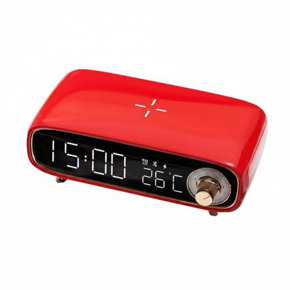 Clifton Alarm Clock with Wireless Charging Speaker and LED Light