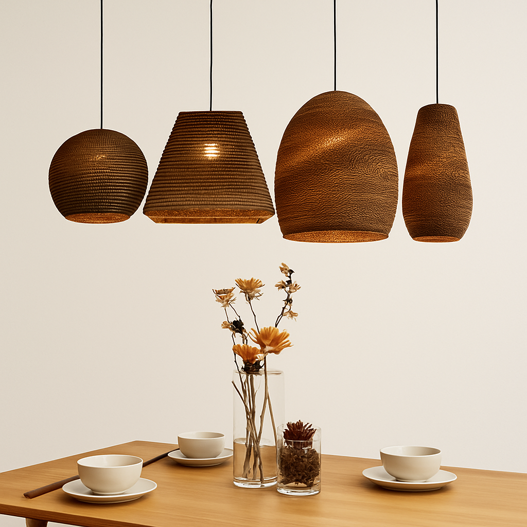 Avenra Japandi Pendant Light – Minimalist Design for Warm Ambient Lighting