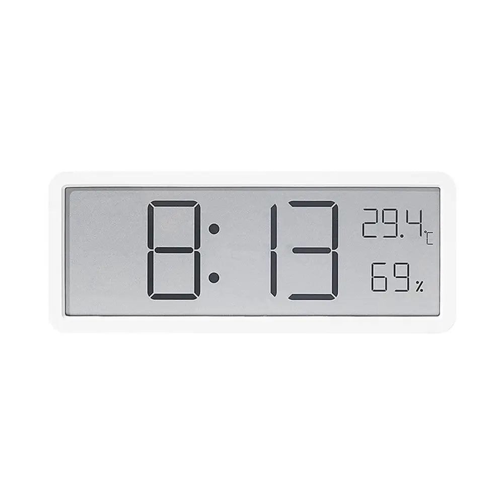 Orvian Modern Digital Wall Clock with Temperature Humidity Display