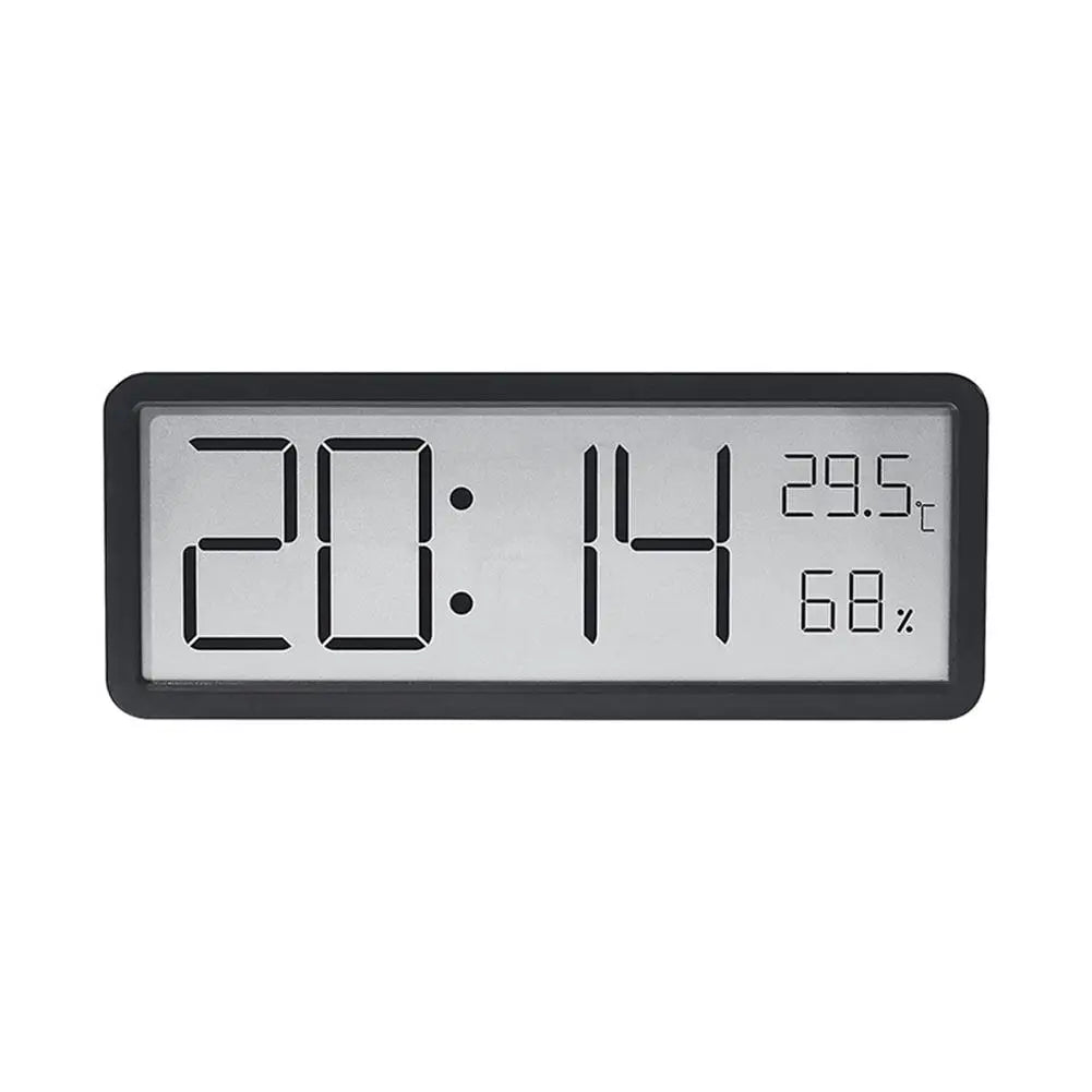 Orvian Modern Digital Wall Clock with Temperature Humidity Display