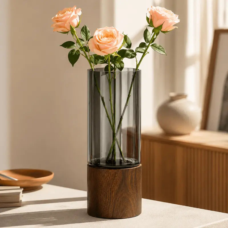 Reno Retro Decorative Vase – Minimalist Glass Design for Elegant Home Decor