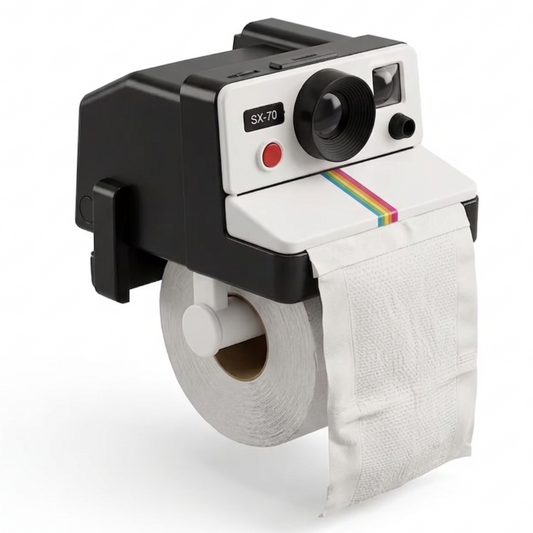 RetroCam Toilet Paper Holder – Unique Retro Design for Stylish Bathroom Décor 0