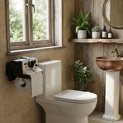 RetroCam Toilet Paper Holder – Unique Retro Design for Stylish Bathroom Décor 2