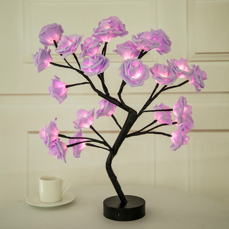 Bloom Branch LED Table Lamp with USB Battery Power