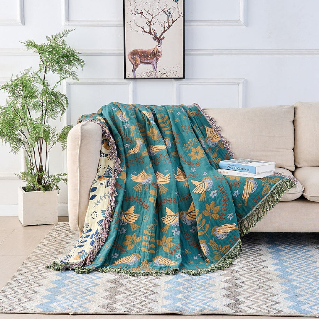 Arvenna Boho Throw Blanket – Lightweight Decorative Home Comfort for Stylish Interiors