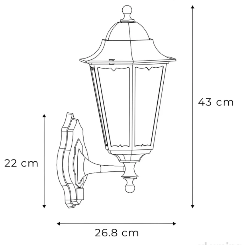 Orionis Black Outdoor Wall Light – Motion Sensor Security Lighting for Home
