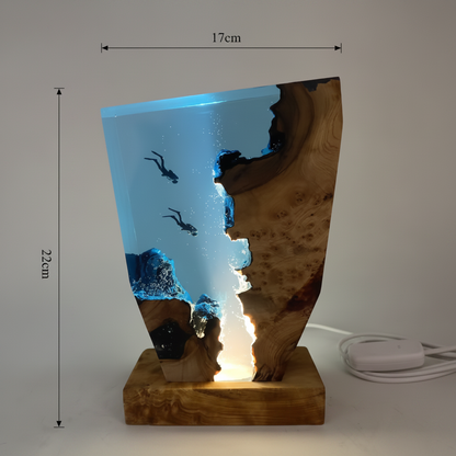 Nove Unique Diver Table Lamp – Artistic LED Design for Cozy Ambiance
