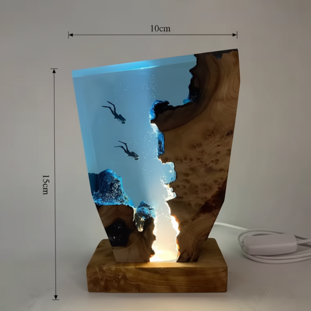 Nove Unique Diver Table Lamp – Artistic LED Design for Cozy Ambiance