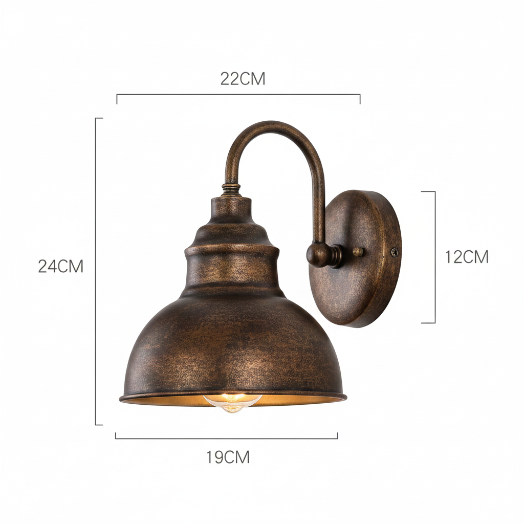 Alderwick Outdoor Wall Lantern – Vintage Garden Lighting with Industrial Style