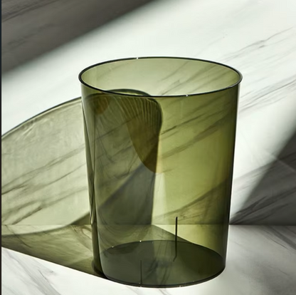 Moxy Transparent Waste Paper Bin – Modern Minimalist Design