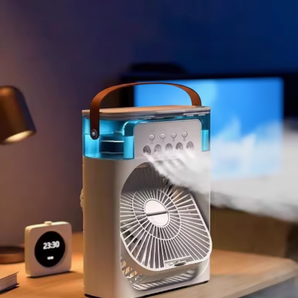 AeroCool Personal Humidifier Fan – 3-in-1 USB Cooling Device for Comfort