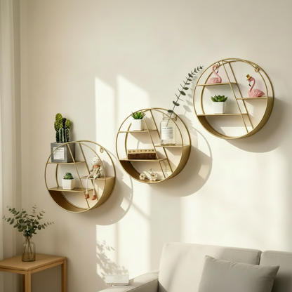 Pavo Wall Display Stand – Nordic Iron Craft for Unique Home Decor