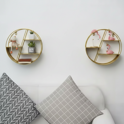 Pavo Wall Display Stand – Nordic Iron Craft for Unique Home Decor