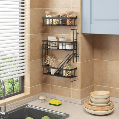 Talon New York Style Black Tiered Fire Escape Shelf – Durable Metal Ladder Design