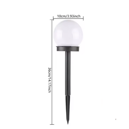 LunaGlow Outdoor Solar Garden Lights – Waterproof Globe Design for Pathways