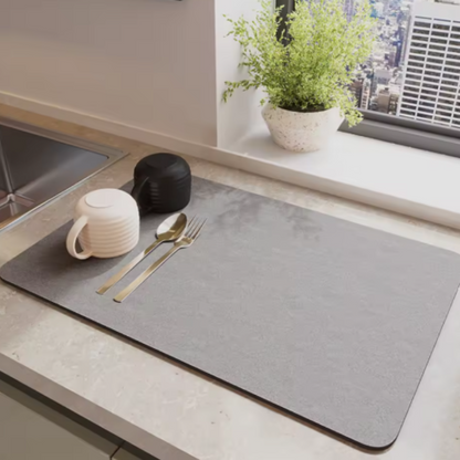 HydroEase Quick Dry Dish Mat – Super Absorbent Kitchen Drying Solution