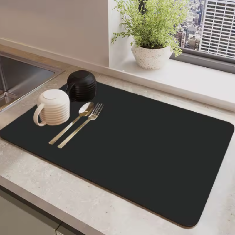 HydroEase Quick Dry Dish Mat – Super Absorbent Kitchen Drying Solution