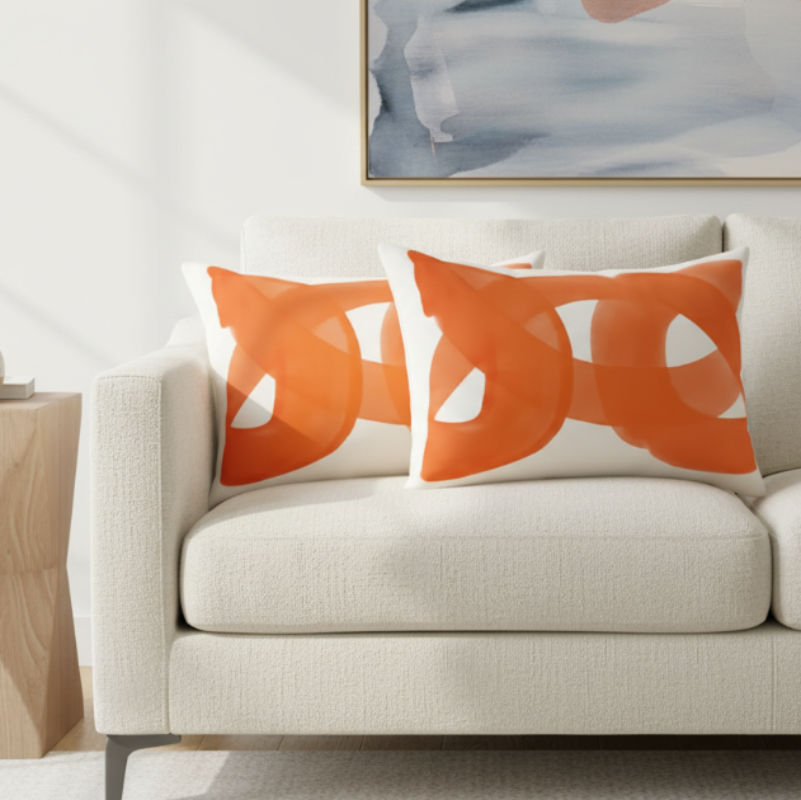 Cella Modern Decorative Pillowcase (Set of 2) – Geometric Design for Stylish Support
