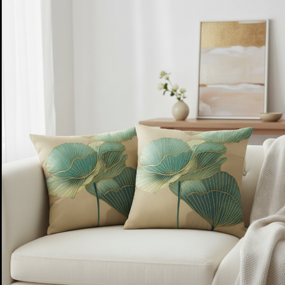 Jasor Floral Sofa Cushion Covers (Set of 2) – Artistic Design for Elegant Home Decor