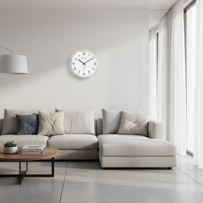 Silen Modern Wall Clock – Silent Quartz Design for Peaceful Home Decor