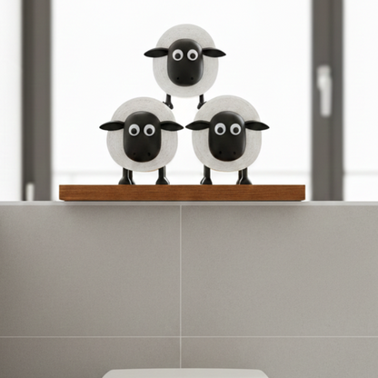 Shep Black Toilet Roll Holder – Freestanding Water-Resistant Bathroom Storage 7