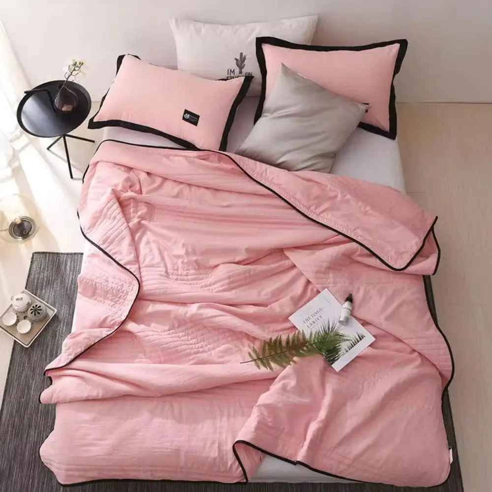 BreezeCool Summer Blanket for Hot Sleepers – Lightweight, Breathable Night Comfort