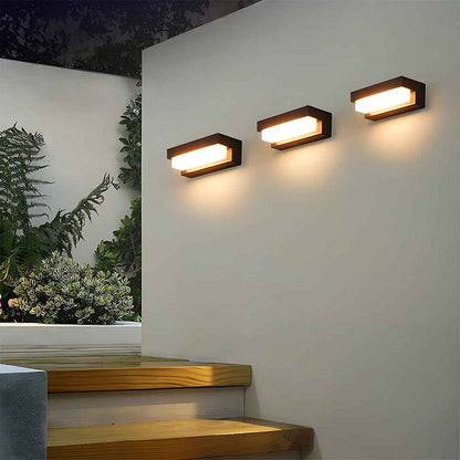 Velora Edge Solar LED Wall Light for Contemporary Gardens