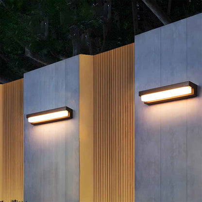 Velora Edge Solar LED Wall Light for Contemporary Gardens