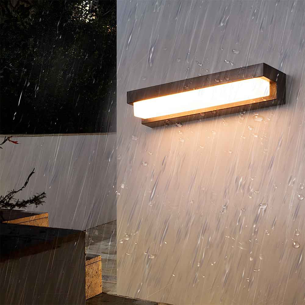 Velora Edge Solar LED Wall Light for Contemporary Gardens