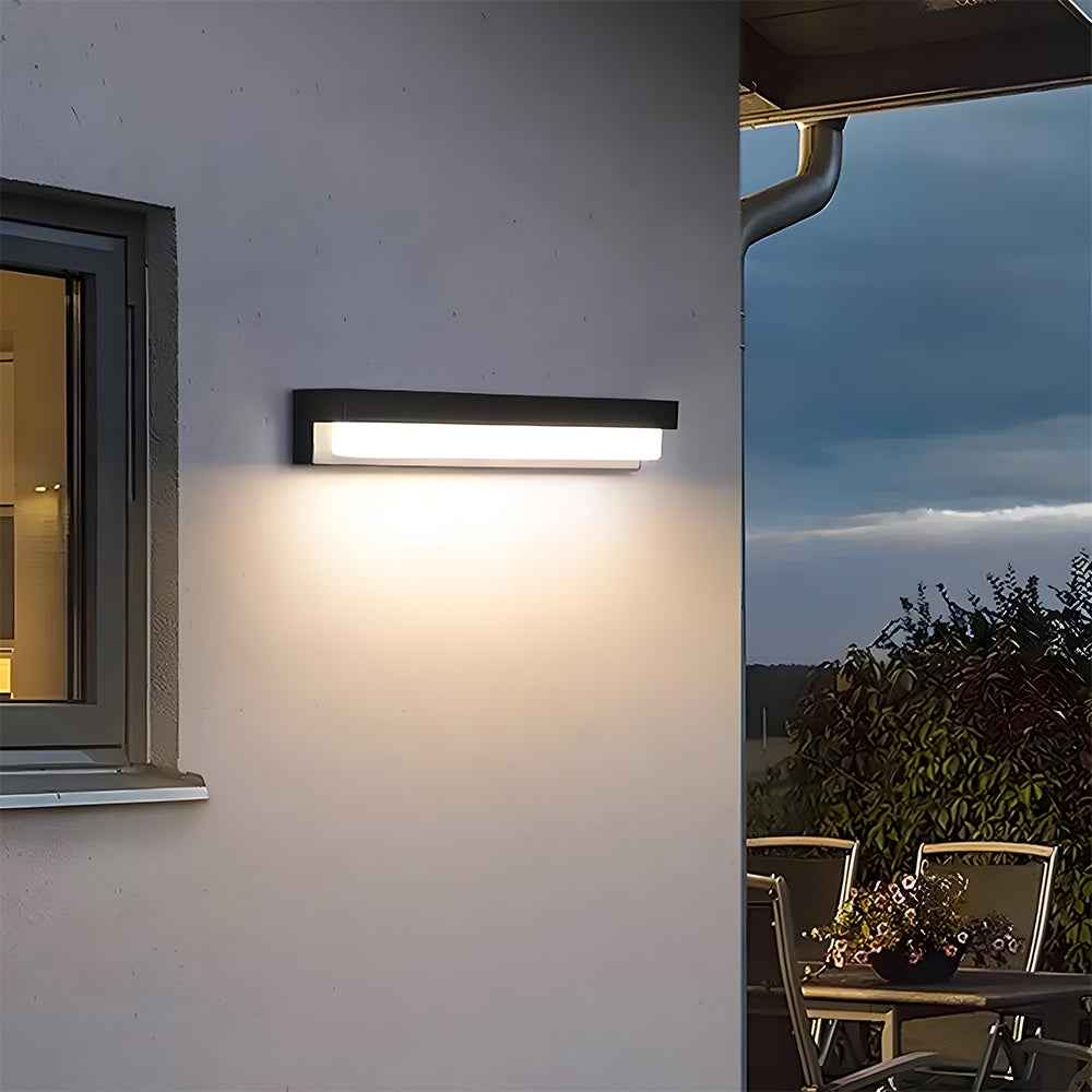 Velora Edge Solar LED Wall Light for Contemporary Gardens