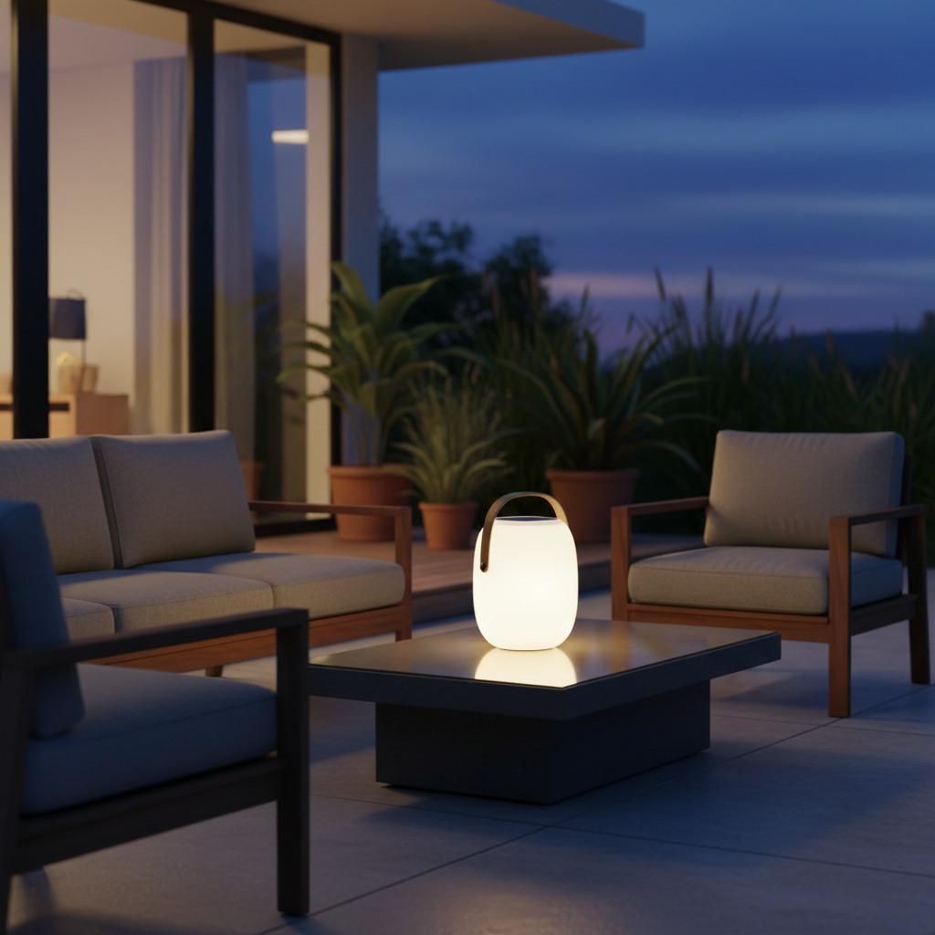 Solar Powered Garden Lights - Portable Outdoor Patio Lamp