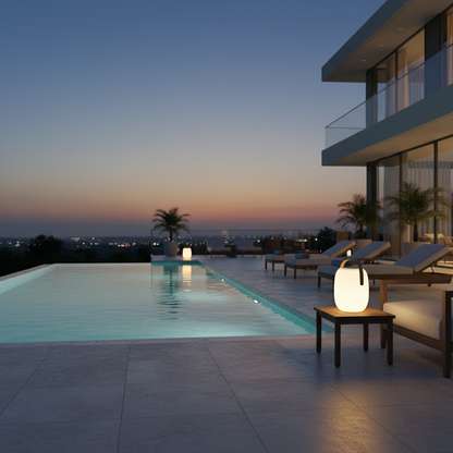 Solar Powered Garden Lights - Portable Outdoor Patio Lamp