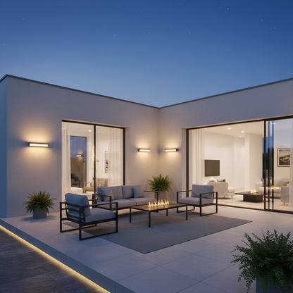 Solar Wall Lantern - Outdoor Wall Light with Modern Design