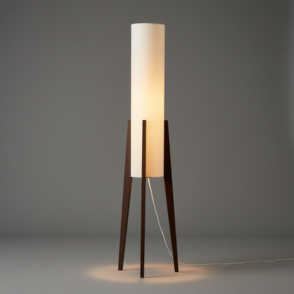 Solid Walnut | Modern Floor Lamp for Living Room