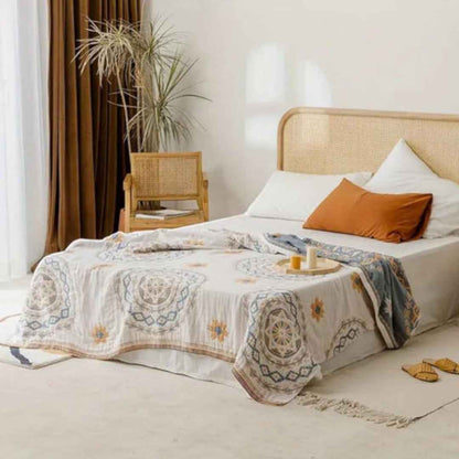 Mariselle Lightweight Knitted Throw Blanket – Cozy Decorative Boho Home Accent