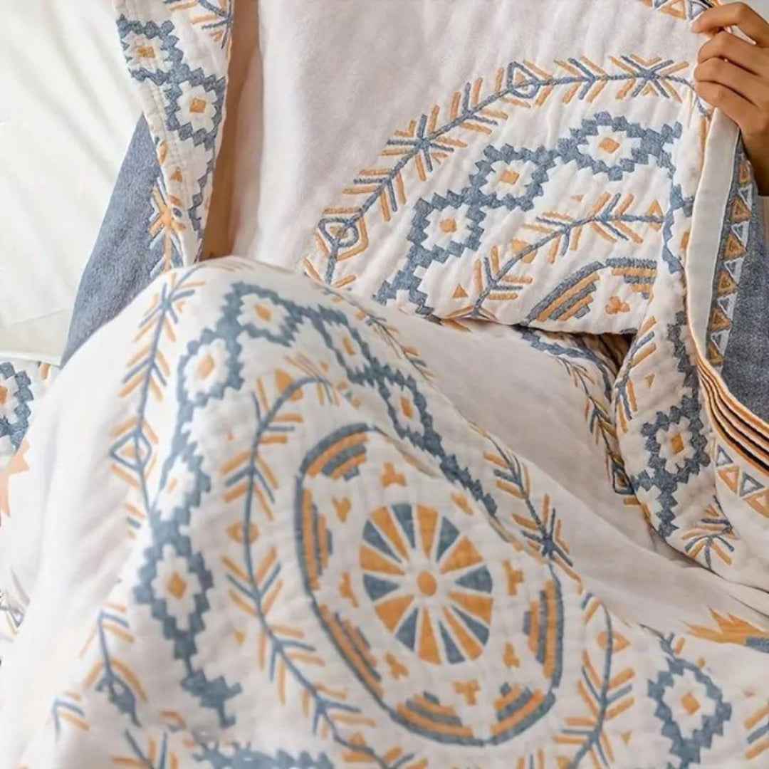 Mariselle Lightweight Knitted Throw Blanket – Cozy Decorative Boho Home Accent