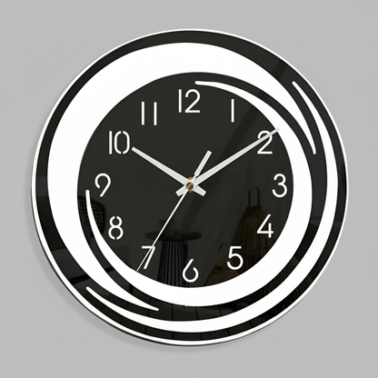 Avena Modern Wall Clock – Sleek Acrylic Silent Minimalist Home Decor