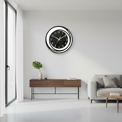 Avena Modern Wall Clock – Sleek Acrylic Silent Minimalist Home Decor