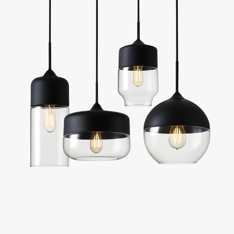 Alvion Modern Glass Pendant Light – Elegant Kitchen and Dining Lighting