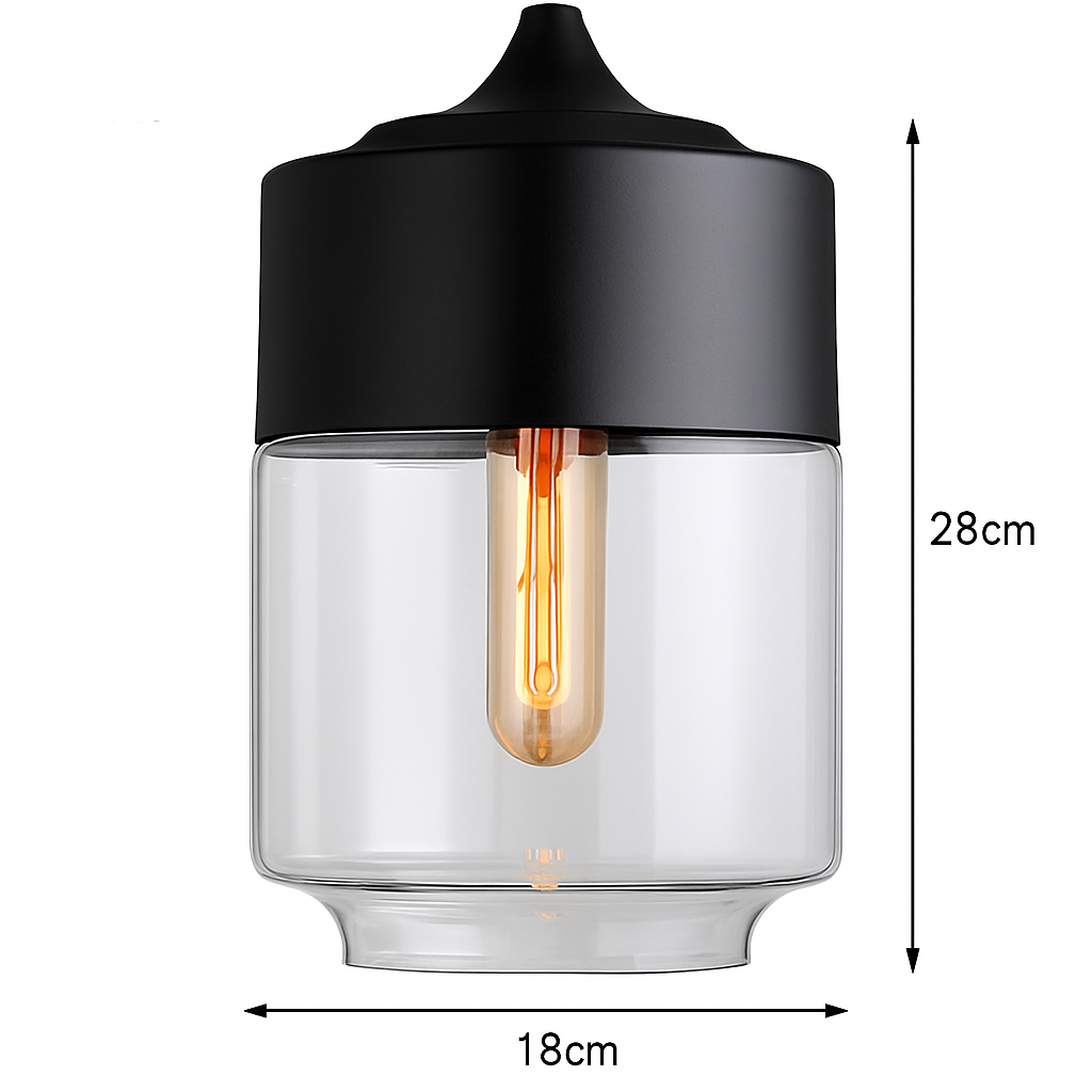 Alvion Modern Glass Pendant Light – Elegant Kitchen and Dining Lighting