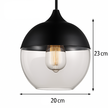 Alvion Modern Glass Pendant Light – Elegant Kitchen and Dining Lighting