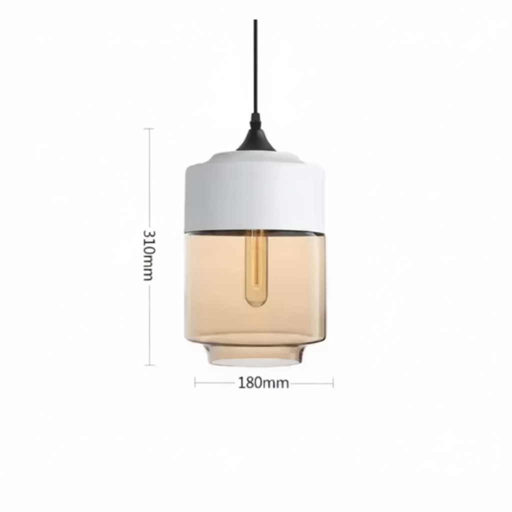 Alvion Modern Glass Pendant Light – Elegant Kitchen and Dining Lighting