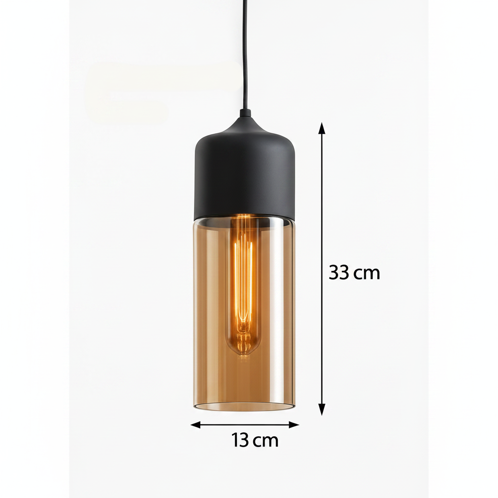 Alvion Modern Glass Pendant Light – Elegant Kitchen and Dining Lighting