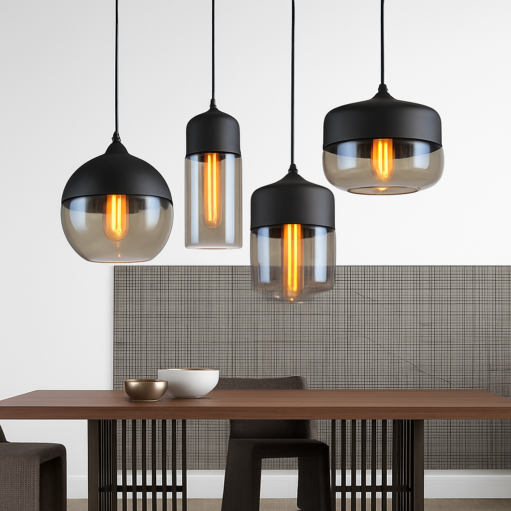 Alvion Modern Glass Pendant Light – Elegant Kitchen and Dining Lighting