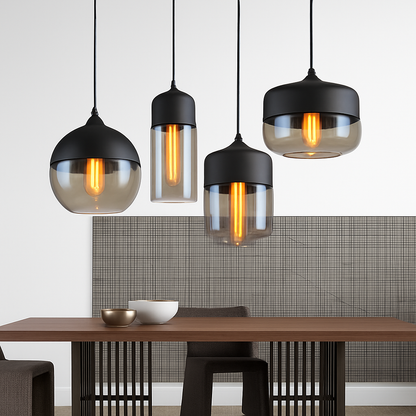 Alvion Modern Glass Pendant Light – Elegant Kitchen and Dining Lighting