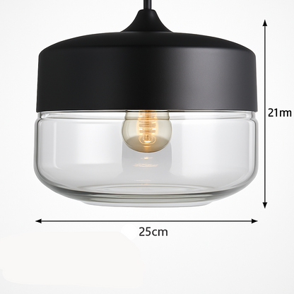 Alvion Modern Glass Pendant Light – Elegant Kitchen and Dining Lighting