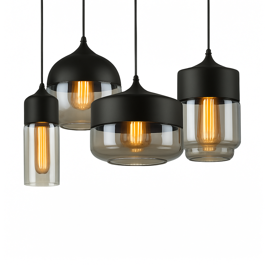 Alvion Modern Glass Pendant Light – Elegant Kitchen and Dining Lighting